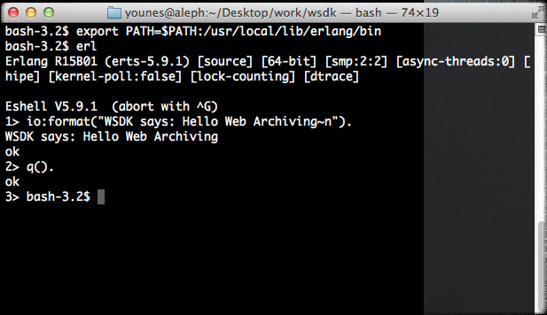 check Erlang on OSX