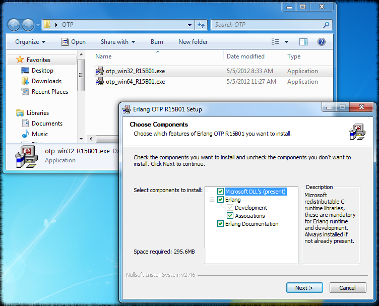 Install wizard for Windows